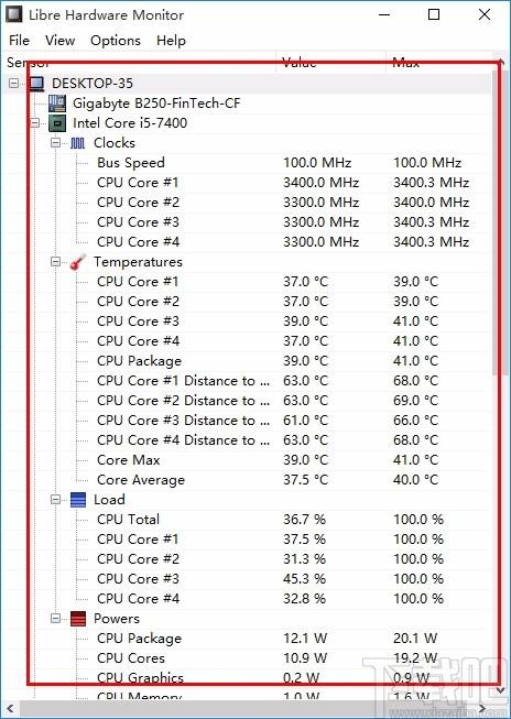 Libre Hardware Monitor下载,电脑硬件监测工具,电脑硬件监测